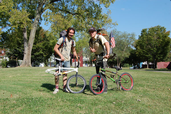Jeff Smee and Bryce tool, en route to FlA. from Pittsburgh via BMX