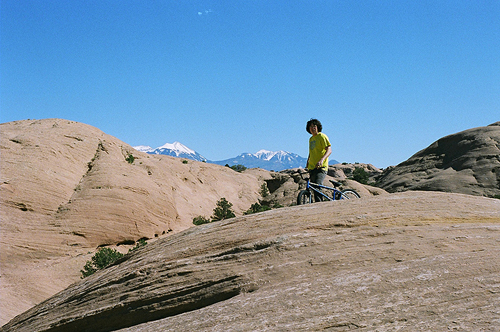 Wild Bill Ashby enjoying the view in Moab, Utah.