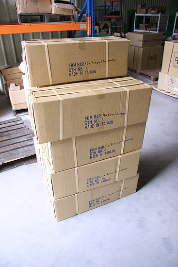 Big Apes and Belmar bars are making their way around the World right now, these are heading to La Finca in Germany.