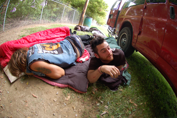 Sleeping on the ground is way more BMX than the internet!