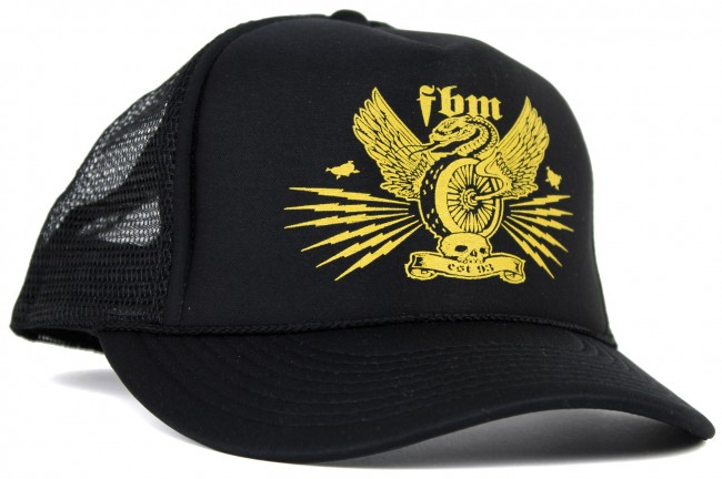 fbm snake wheel mesh trucker hat